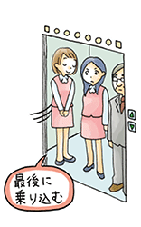エレベーターの乗り方２